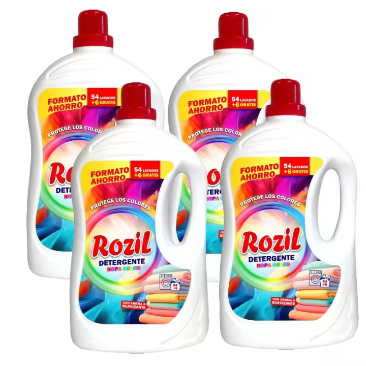 Detergente rozil 240 lavado 4x3 litro  marsella activo color y jabon abuela 4x3litro - 1
