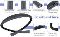 Luz De Lectura Portátil USB Recargable LED Flexible Y Mano Libre Para Libros Luz Nocturna De Amanecer Para Viajes Y Artesanías - details 3