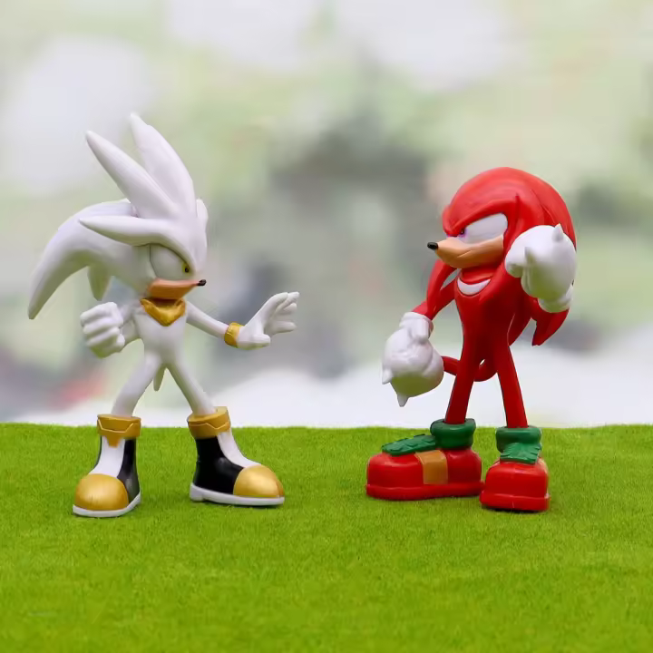 Figura De Acción Sonic Película Y Televisión PVC Personaje De Sombrilla Y Cola Modelo De Muñeco Juguetes Para Niños Animal - 1
