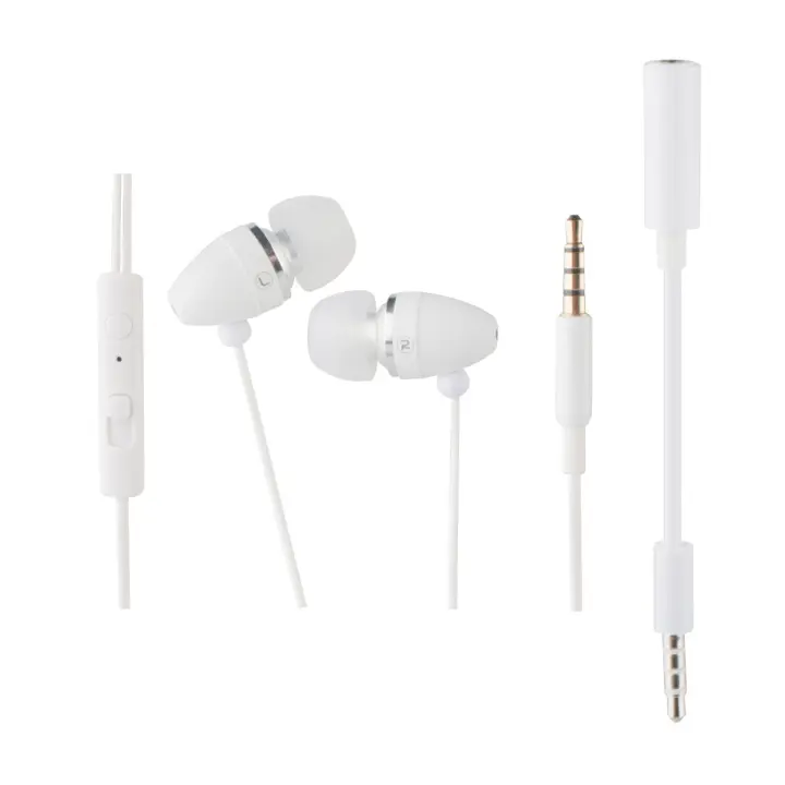 Auriculares intrauditivos in-Ear Muvit con micrófono y adaptador 3.5mm/2.5mm - 1