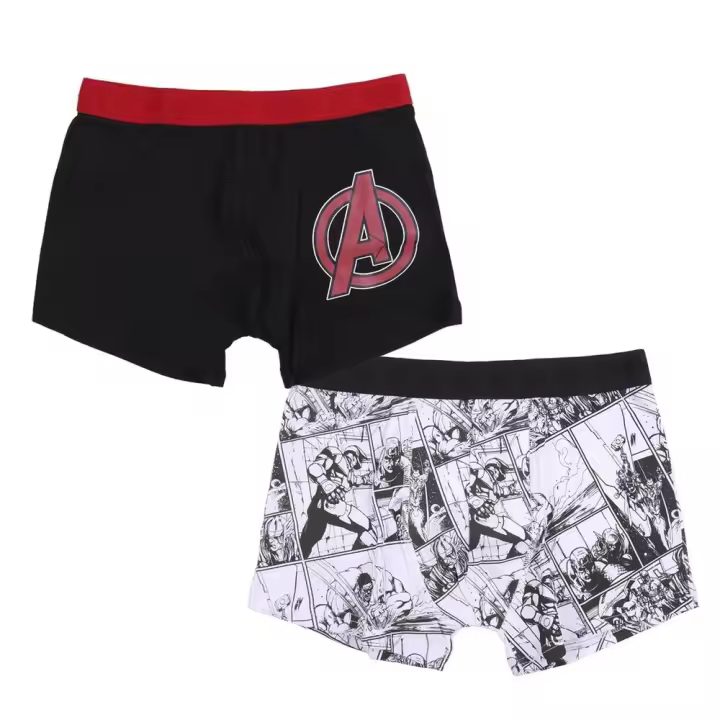 Marvel - Lote de 2 Boxer para Adulto de Algodón - 1