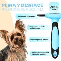 Cepillos profesionales para perros y gatos - cepillos para mascotas de pelo largo y corto - una herramienta eficaz para eliminar el pelo muerto y cuidar el pelaje de su mascota - details 3