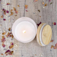 Pack de 6 a 24 unidades de Velas aromáticas perfumadas, Aroma a vainilla, Tapa de madera, Velas regalo invitados, Recuerdos de bautizo, Recuerdos de primera comunión, Detalles de boda, Detalles de boda para invitados, Regalantes.com - details 3
