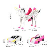 Coche Creativo Que Se Transforma En Unicornio Juguete De Plástico Con Alas Pegasus Modelo Inercial Para Niños De 0 a 12 Años - details 1