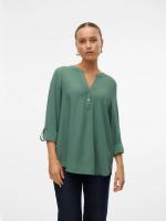 Blusa verde manga larga Vero Moda 10314638 cuello v - details 2