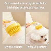 Cepillo De Baño Para Mascotas Con Dispensador De Shampoo Y Mango Largo De Silicona Suave Para Masaje Y Limpieza Del Pelaje Y Cabello - details 10