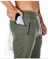 Pantalones Deportivos Casuales Para Hombres Algodón Fitness Entrenamiento Correr Pantalones Largos De Cintura Media Talla S a XXXL - details 21