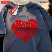 Camiseta Impresión Amor Masculina Y Femenina Casual Verano Algodón Tops Estilo Hip Hop Parejas Ropa Transpirable Camiseta Tee - details 20