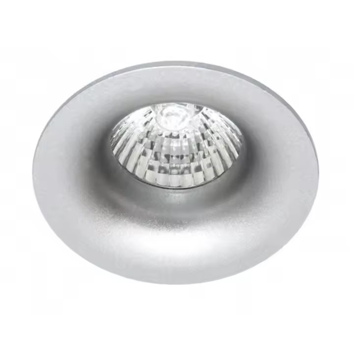 FABRILAMP Foco Empotrable Jeroglifico 1xgu10 Plata 8,5d - Ahorro de Energía - 1