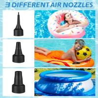 Inflador Eléctrico, Bomba de Aire Eléctrica Portátil, 240V AC / 12V DC Inflador Colchon Hinchable,Deflactor para Piscinas, Barcos, Juguetes Hinchable o Camping, with 3 Accesorios - details 3