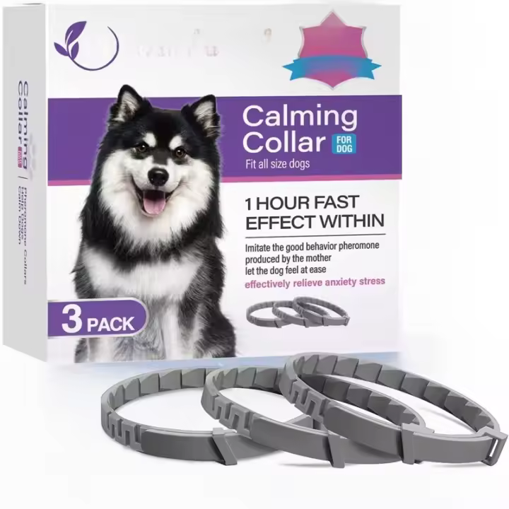 Collar De Feliway Para Perros 3/4 Piezas Pheromona Calmante Accesorios Para Mascotas Alivio Del Estrés Ajustable Y Cómodo Para Puppies Gatos Grandes - 1