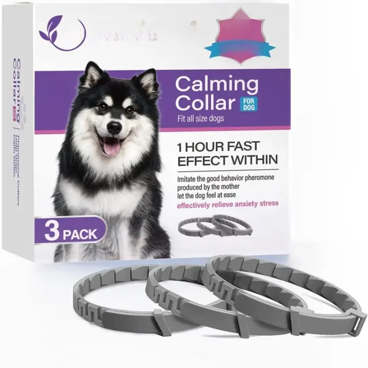 Collar De Feliway Para Perros 3/4 Piezas Pheromona Calmante Accesorios Para Mascotas Alivio Del Estrés Ajustable Y Cómodo Para Puppies Gatos Grandes - 1