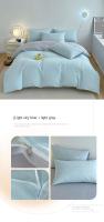 Funda De Edredón INS Estilo Lujo Doble Color Sólido Para Pareja Hotel Apartamento Hogar Algodón 100% Bordado De Alta Calidad - details 29