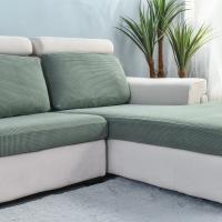 Funda De Sofá Elástica Gruesa En Color Sólido Protector De Muebles Para Sala De Estar Funda De Cojín De Sofá Desmontable - details 26