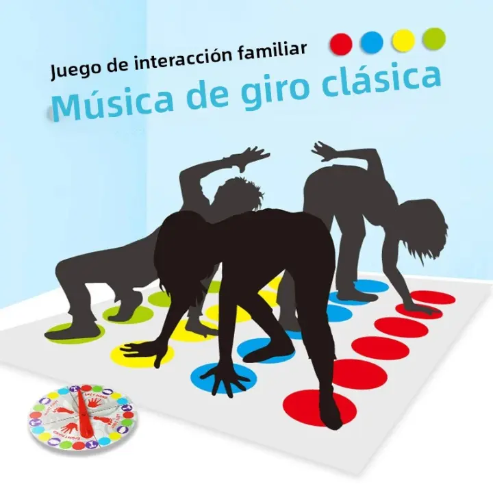 Juego De Mesa De Diversión Y Movimiento Twister Para Niños Y Familia Juego De Fiesta Interactivo Y Divertido Para Todas Las Edades - 1