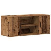 vidaXL Mueble de TV Madera Antigua 100x35x40 cm Madera Ingenierizada - details 1