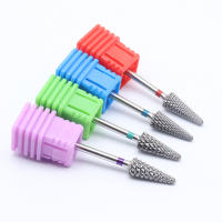 EasyNail Bit De Taladro Para Uñas 3/32'' Cono De Acero Tungsteno Fichero De Uñas Carburo Boquilla Limpiador De Gel M0413 - details 0
