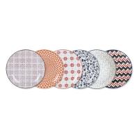 MAXHOME- Pack 6 Fuente de Cocina Redonda 20cm,  Diseño Estampado Japones Porcelana Premium Mediterránea - details 1