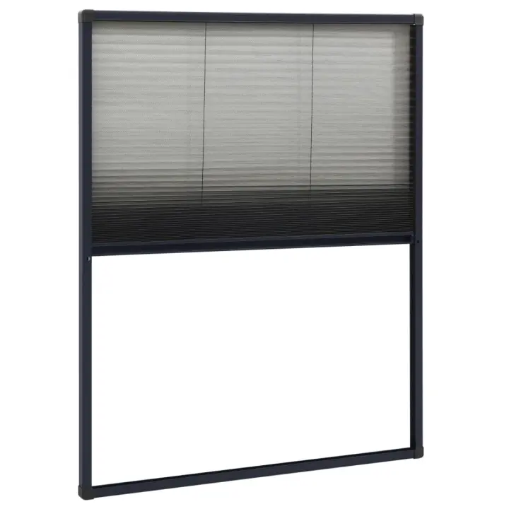vidaXL Mosquitera Plisada de Ventanas Aluminio 60x80cm Rejilla Color Antracita,  Blanco,  Marrón y mas - 1
