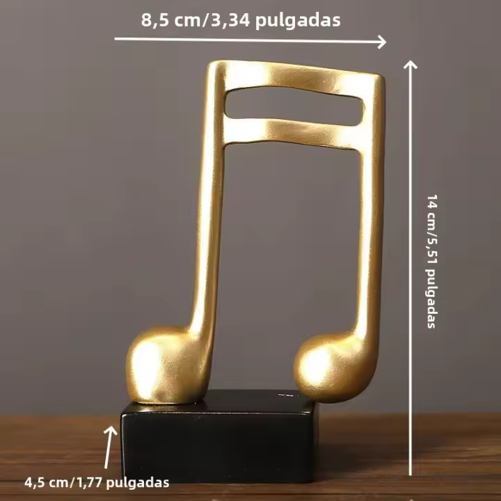 Trofeo Musical Minimalista Moderno En Resina Obra De Arte Para Decoración Del Hogar Colección Souvenir Objetos Accesorios Regalo De Vacaciones - 1