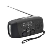 Radio De Mano Con LED Y Alerta Del Tiempo FM AM WB NOAA Recargable Por USB Y Crank 600mAh Resistente Al Agua Para Camping Y Emergencias - details 6