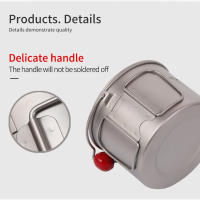 Tiartisan Olla De Camping De 900ml Plegable Y Ultraligera Con Manija Y Tapa Para Excursionismo Y Viajes Al Aire Libre - details 5