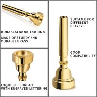 Boquilla De Trompeta 3C 5C 7C Plata Y Oro Plated Accesorios Profesionales Para Trompeta Remover Boquilla De Trompeta - details 1