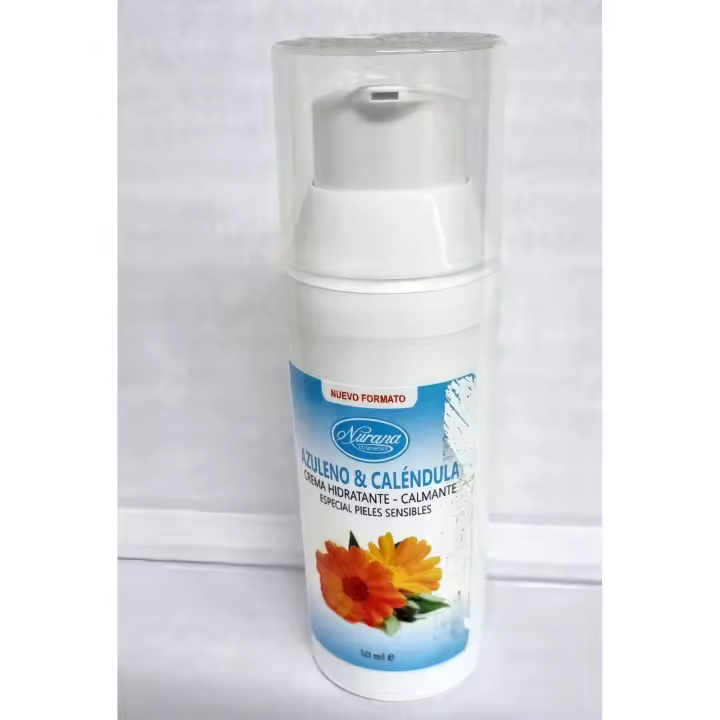 Nurana Crema Vegana Hidratante Calmante Azuleno y Caléndula 50 ml Especial Pieles Sensibles - 1