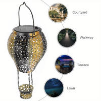 Lámpara Solar Led De Globo Caliente Para Jardín Exterior Luz De Camino Estilo Artesanal Metal IP55 Fuente De Energía Solar - details 3