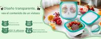 1 contenedor magnético plegable para almacenamiento de alimentario, silicona transparente de grado alimentario, Imanes duraderos y Sello Premium, apto para gelzador, microolas y lavavajas, a prueba de fugas y fácil de limpiar. - details 4