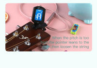 Afinador Digital Para Guitarra Bass Ukulele Violín Mandolín Afinador Electrónico Clip on Ajustable Calibración Acústica - details 11