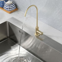 Grifo De Cocina Directo Para Beber Agua Purificada Acero Inoxidable Resistente a La Osmosis Montaje En Mesa Un Solo Manillar - details 4