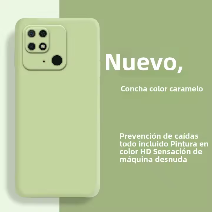 Funda De Silicona Líquida De Lujo Para Xiaomi Redmi 10C 10A 9A 9C 12c Nota 10 10S 11 11s 12s 12 pro 5G A1 A2 plus Antigolpes Impermeable a Prueba De Polvo Suave No Deslizante - 1