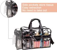 Bolsa de maquillaje, Bolsa de Cosméticos transparente, Bolsa de tocador impermeable y transparent with Correa para el hombre para Viajes a la playa - details 1