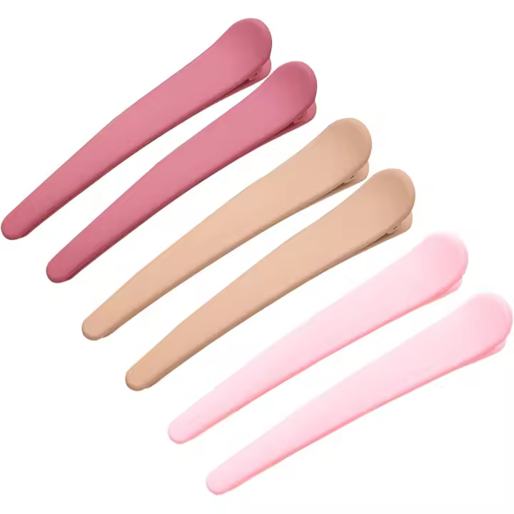 pinzas para el cabello, pinzas de plástico para peluquería, pinzas con forma de pico de pato, herramienta de peluquería. - 1