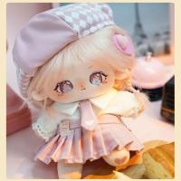 Muñeca De Algodón Rosa De 20cm Juguete De Peluche Kawaii Para Niñas Muñeca Personalizable Para Fiestas De Cumpleaños DIY Cosplay Unisex - details 3