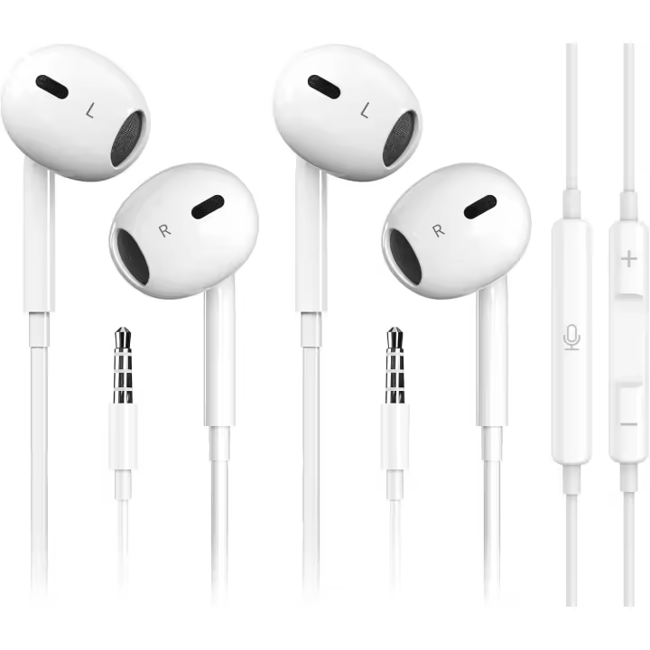 2 Pack Wired iPhone Earbuds/iPhone Headphones/Earphones with 3.5mm Wired[MFi Certified] with Mic, Volume Control Support for iPhone,iPad,iPod,Computer,MP3/4,Android Most 3.5mm Audio Devices - 1