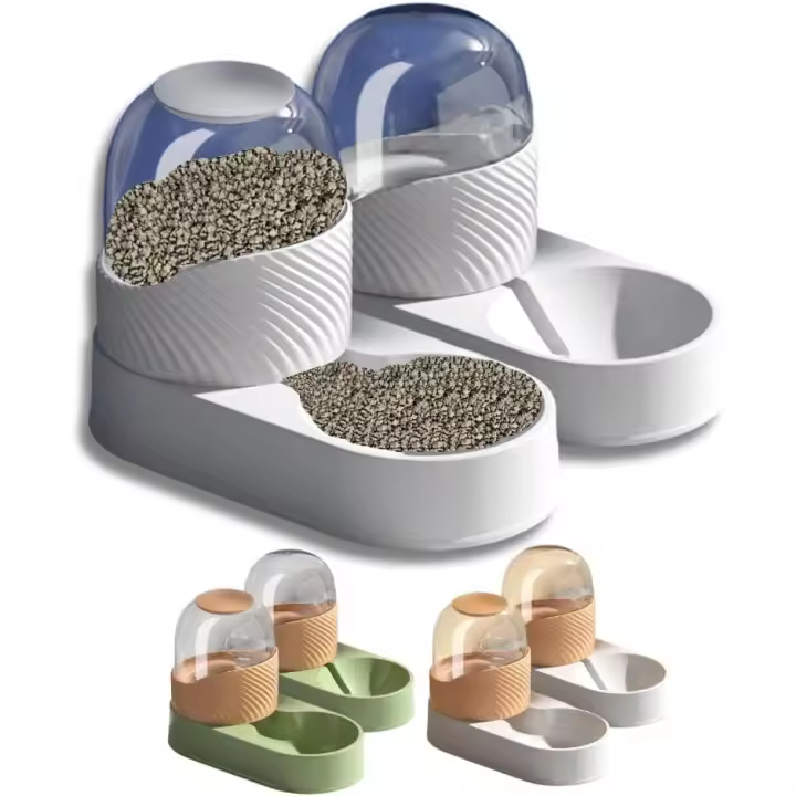 MATE HOME Dispensador Automático de Agua y Comida para Perros y Gatos - 3,5L - 1