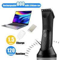 Cortadoras de pelo del Cuerpo de los hambres de Cerámica Eléctrica digital impermeable Privado íntimo Clippers Cuerpo axila Ingle depilación ininstrument - details 2