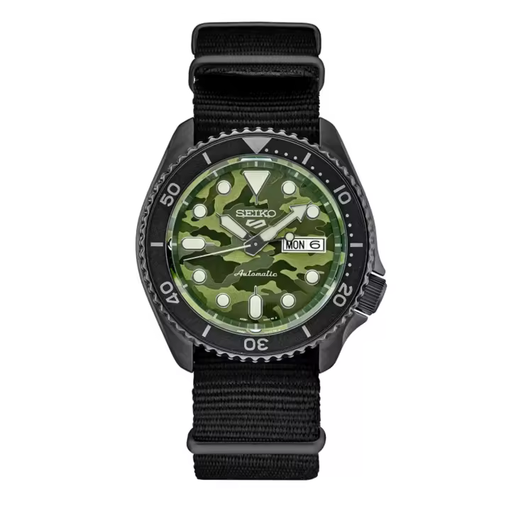 Seiko Reloj Hombre Analogico Automatico con Correa de Tela SRPJ37K1 - 1