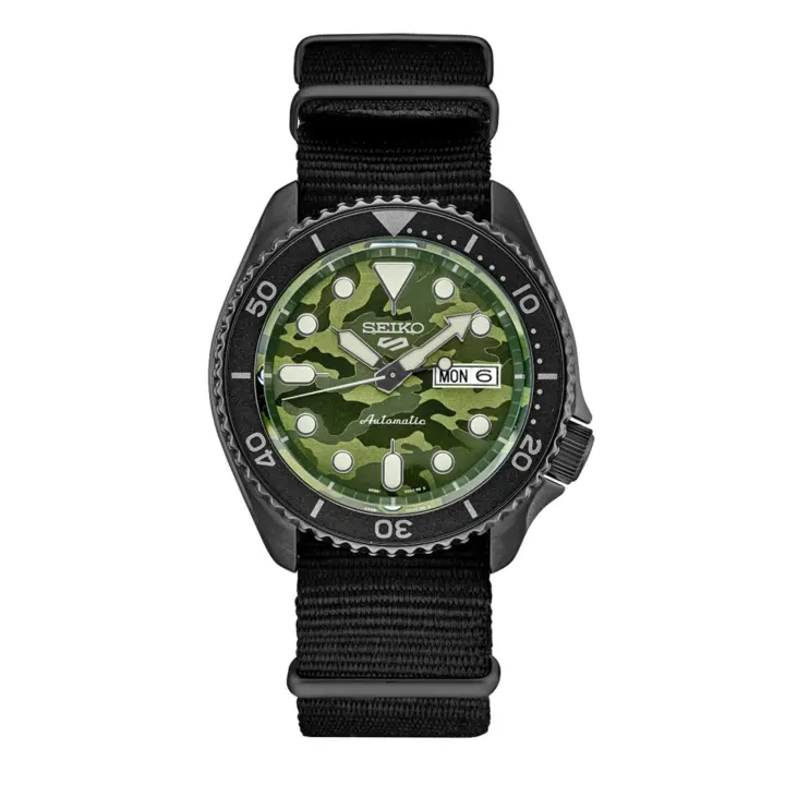 Seiko Reloj Hombre Analogico Automatico con Correa de Tela SRPJ37K1 - 1