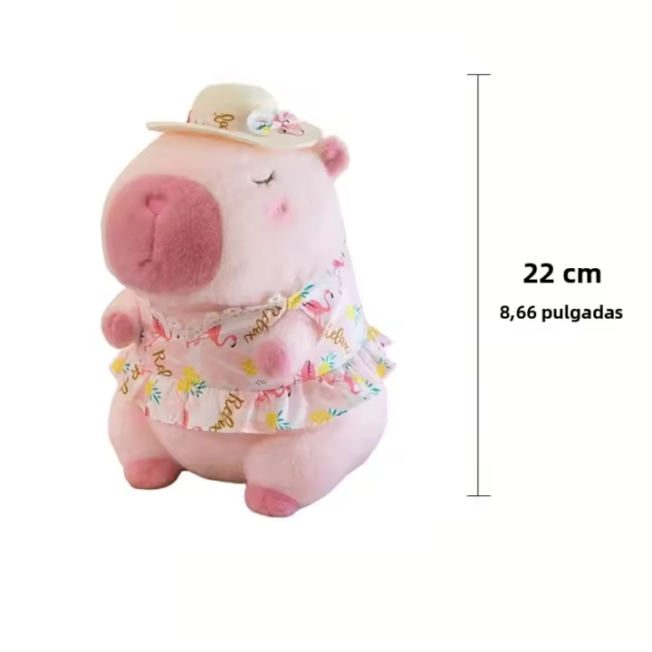 Muñeco De Peluche Capybara Serie Verano Juguete Suave De Anime Regalo De Navidad Y Acción Para Niños Y Adultos Unisex - 1