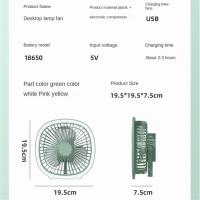 Ventilador Portátil Cool & Cute with Luz LED 180 Grados (Mint Green) - details 2
