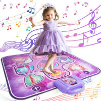 Alfombrilla de Baile Electrónica con Luces LED Ajustable Volumen Incorporado Música 5 Modos de Juego para Regalos de Navidad y Cumpleaños para Niñas Juguetes Interés: Música - details 10