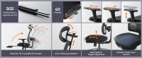 Silla ergonómica NEWTRAL MagicH-BPro con reposapiés, respaldo que sigue automáticamente la cabeza, soporte lumbar adaptable, reposabrazos ajustables, 4 posiciones de bloqueo - Negro - details 5