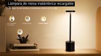 Lámpara De Mesa LED Táctil Recargable Luz Nocturna Para Escritorio Decorativa Para Restaurante Hotel Bar Bedroom Moderno - details 7