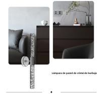Lámpara De Pared LED Moderna Con Cristal Para Dormitorio Y Sala De Estar Iluminación Interior De Pasillo Y Aisles Estilo Nórdico - details 1