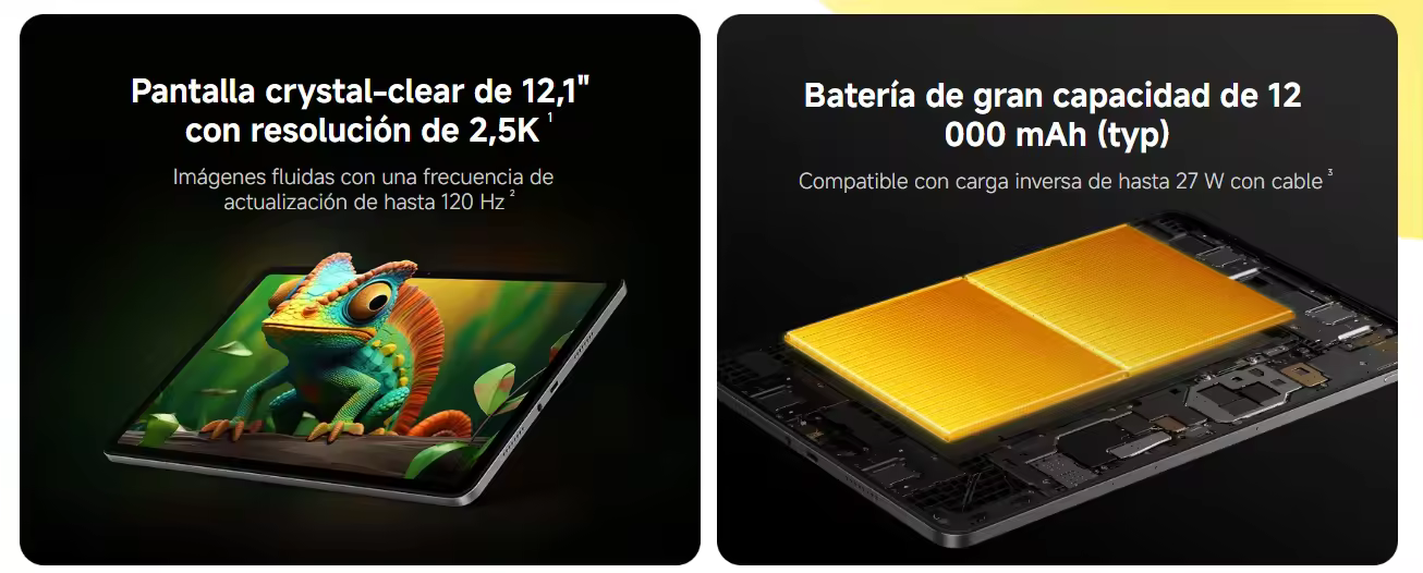 XIAOMI Redmi Pad 2 Pro 6GB + 128GB, Tablet, Pantalla de 12,1" 2.5K, Batería enorme de 12000mAh, Wi-Fi 6, Snapdragon® 7s Gen 4 - Versión Europea, Original - details 1