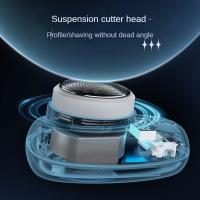 Afeitadora Eléctrica Portátil Para Viajes Mini Para Hombres Tamaño De Bolsillo Lavable Recargable Trimmer De Acero Inoxidable Sin Dolor Para Barba Y Rostro - details 2