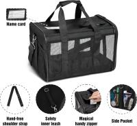 Transportín para Mascotas Suave y Plegable con Lados Suaves para Gatos - Tamaño M - details 1
